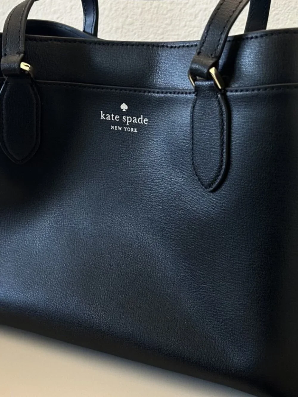Kate Spade Sienna Satchel Bag, Grain Leather, New, Black